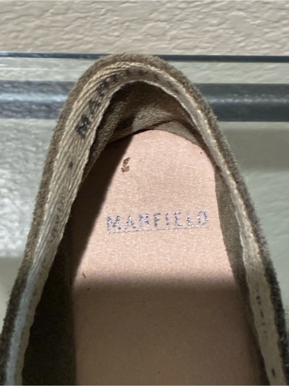 Manfield Olive Suede Espadrille Flats
